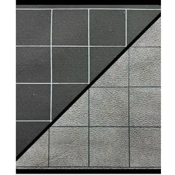 Chessex Battlemat 1 Reversible Black-Grey Squares (231⁄2 x 26 Playing Surface) (Multilingual)