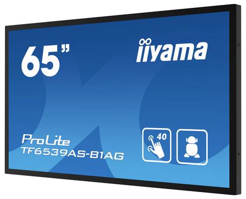 Iiyama 65" Bonded PCAP Anti-glare Bezel Free 40 Digital Signage Display EEK: F (A - G) 163.9cm 64.5 Zoll 3840 x 2160 Pixel 24/7