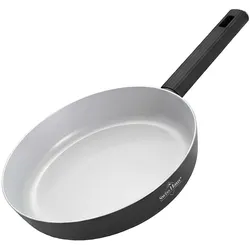 Swiss haus 30 cm Bratpfanne mit ergonomischem Griff, Pfanne + Kochtopf, Schwarz