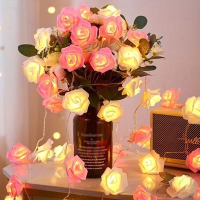 Uplift Picks Romantic Rose LED Fairy String Lights 2M Flower Decorative Lights For Bedroom & Garden Romantic Rose LED Fairy String Lights 2M Flower Decorative Lights For Bedroom & Garden