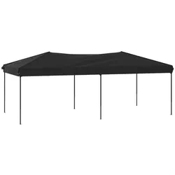 vidaXL Partyzelt Faltbar Schwarz 3x6 m