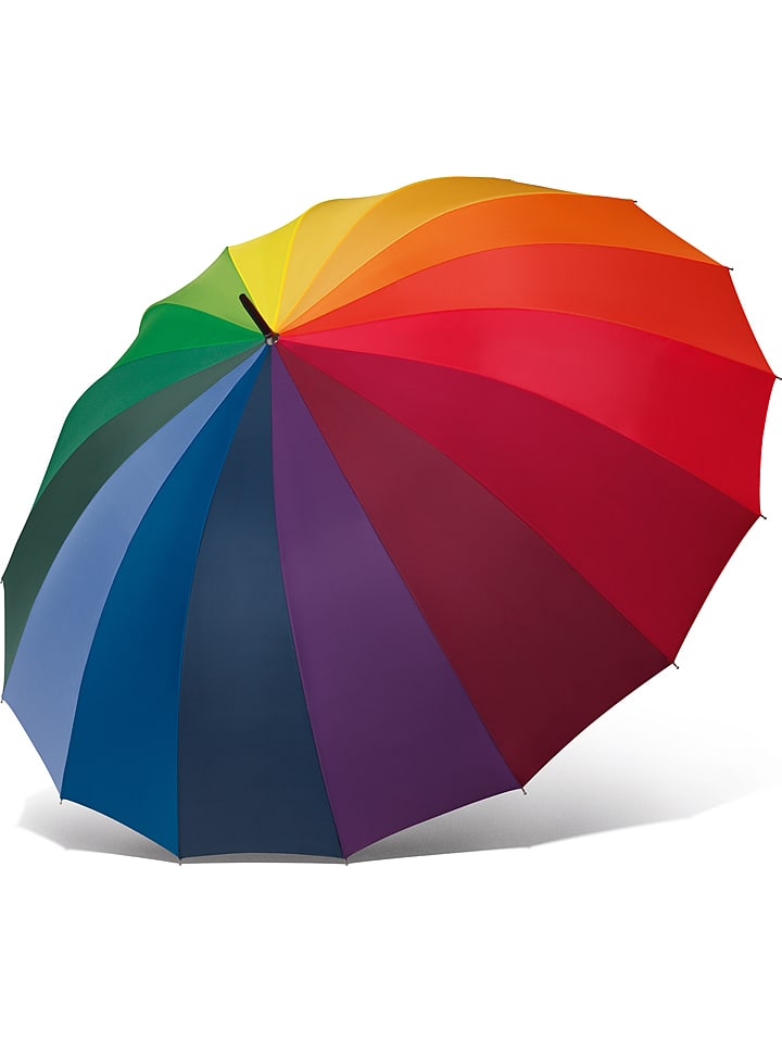 happy rain Stockschirm "Rainbow" in Bunt - Ø 130 cm - onesize