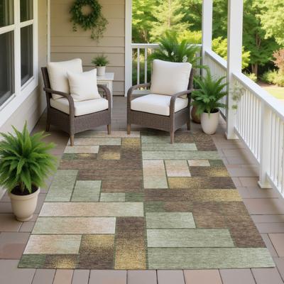 Addison Rugs Machine Washable Indoor/ Outdoor Geo Kingman Chantille Rug