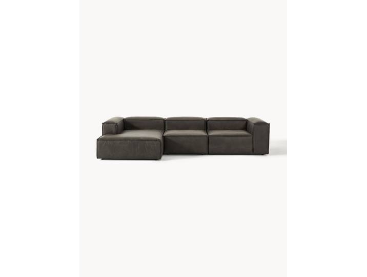 Modulaire leren hoekbank Lennon (4-zits)
