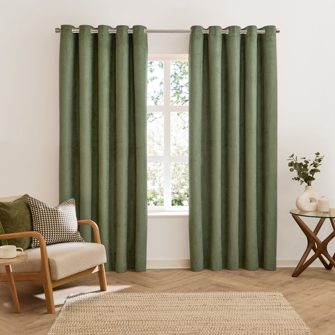 furn. Verso Blackout Curtain Panel Pair Green 183" W x 117" L