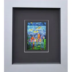 Kunstdruck HUNDERTWASSER (BH 43x38,50 cm) - bunt - BH 43x38,50 cm