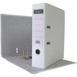 Midori 20 x Ordner A4 8 cm PP Kunststoff Weiss Aktenordner Briefordner Breit 80 mm