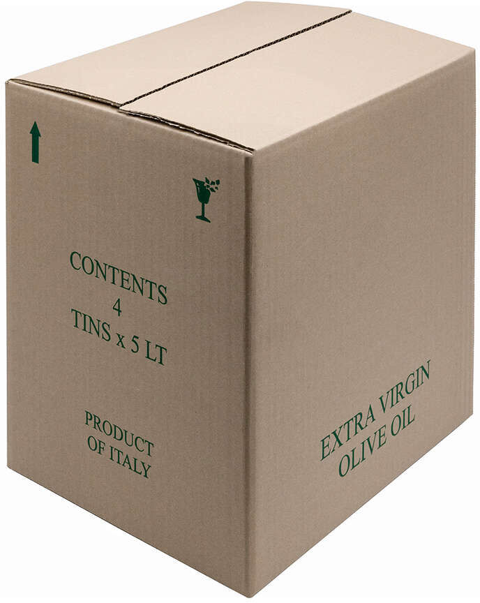Polsinelli Carton pour 4 canettes d'huile 5 L (10 pcs)