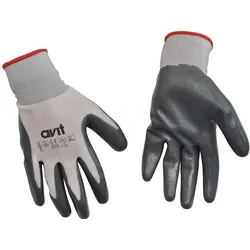 AVIT 13073 - Arbeitshandschuhe, Nylon, mit Nitril, Gr. XL
