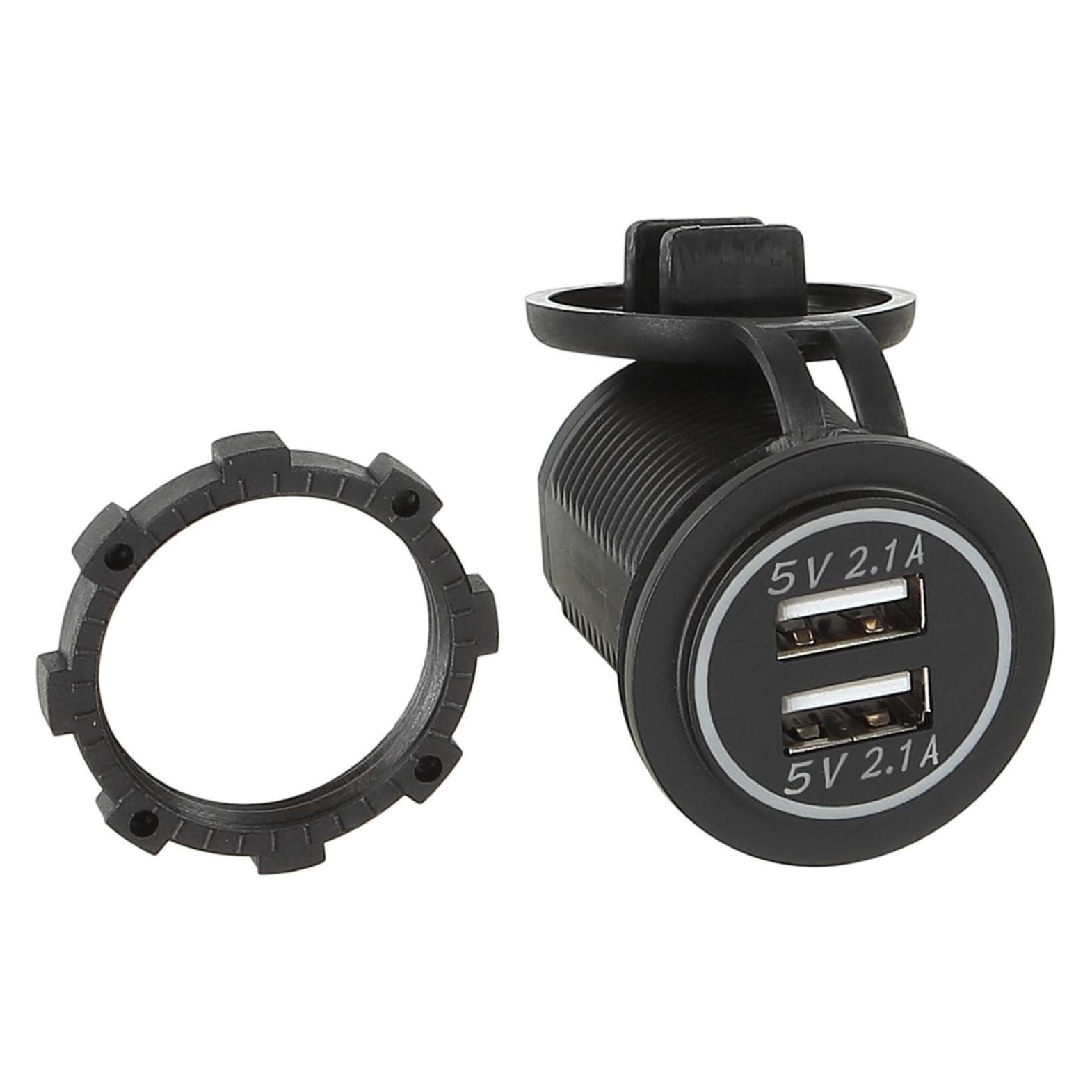 ACV USB Ladeadapter 12/24V USB-A 2x5V 2.1A Install. (349045-03-2)