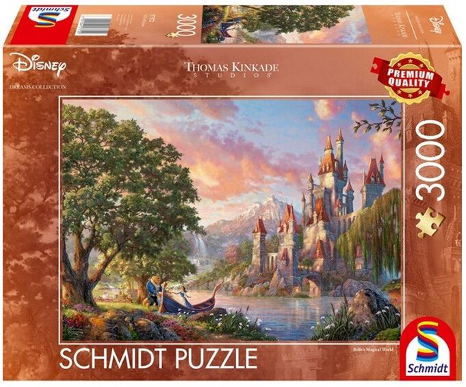 Puzzle 3000 pcs Disney, Monde Magique de Belle - Puzzles Schmidt
