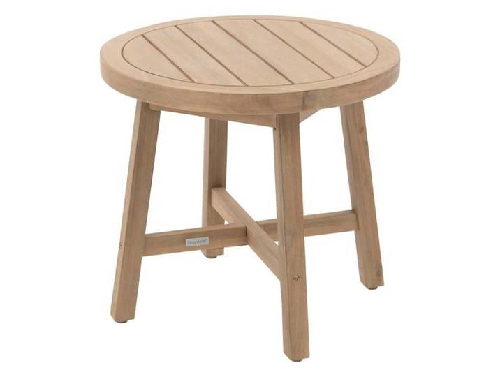 Table d appoint de jardin ronde  Papouasie  55 x 50 8cm en acacia - Hespéride