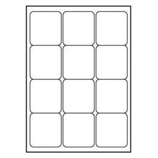 Logo Etiketten A4, matt, weiss, 25 Stk. (32216)