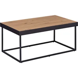 Inter Link Couchtisch Sofatisch Passione - schwarz und eiche artisan nachbildung