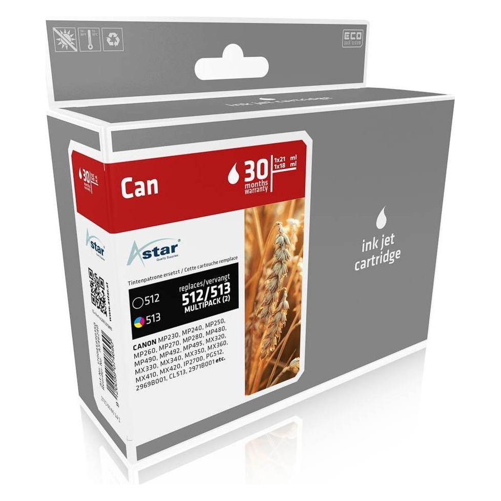 Astar 2er-Pack  - Tonerpatrone (BK, C, M, Y) (AS46240)
