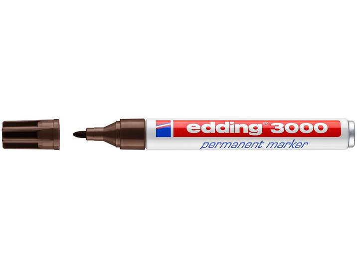 edding Permanentmarker 3000 dunkelbraun