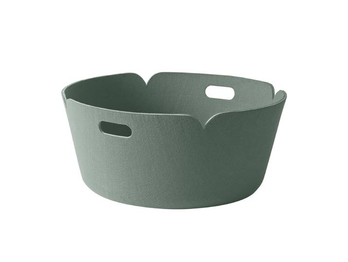 Muuto - Restore Runder Aufbewahrungskorb, grün