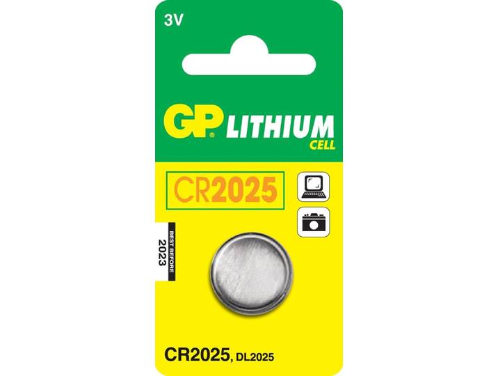 GP CR2025 - Lithium knoopcel 3V 160 mAh - Aluminium
