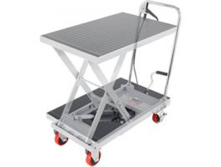 VEVOR Scherenhubtisch hydraulisch 230 kg Tragfähigkeit Hubtischwagen 220–720 mm Hubbereich Hubtisch Werkstatt 700 x 450 mm Plattform Scherenhubwagen Einzelschere Grau Fabriken Lagerhäuser Supermärkte