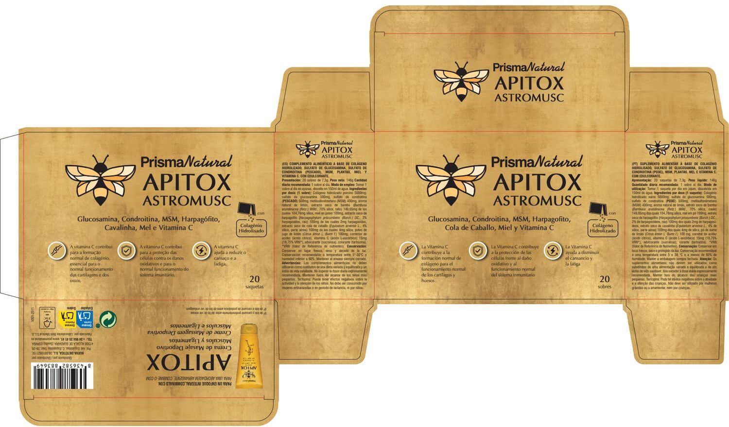 Prisma Natural Apitox Astromusc 20 Sobres