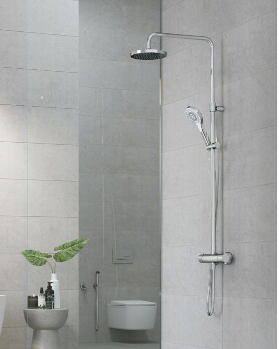 Kludi DIVEx3S Thermostat-Dual-Shower-System 6907905-00 mit Handbrause , chrom