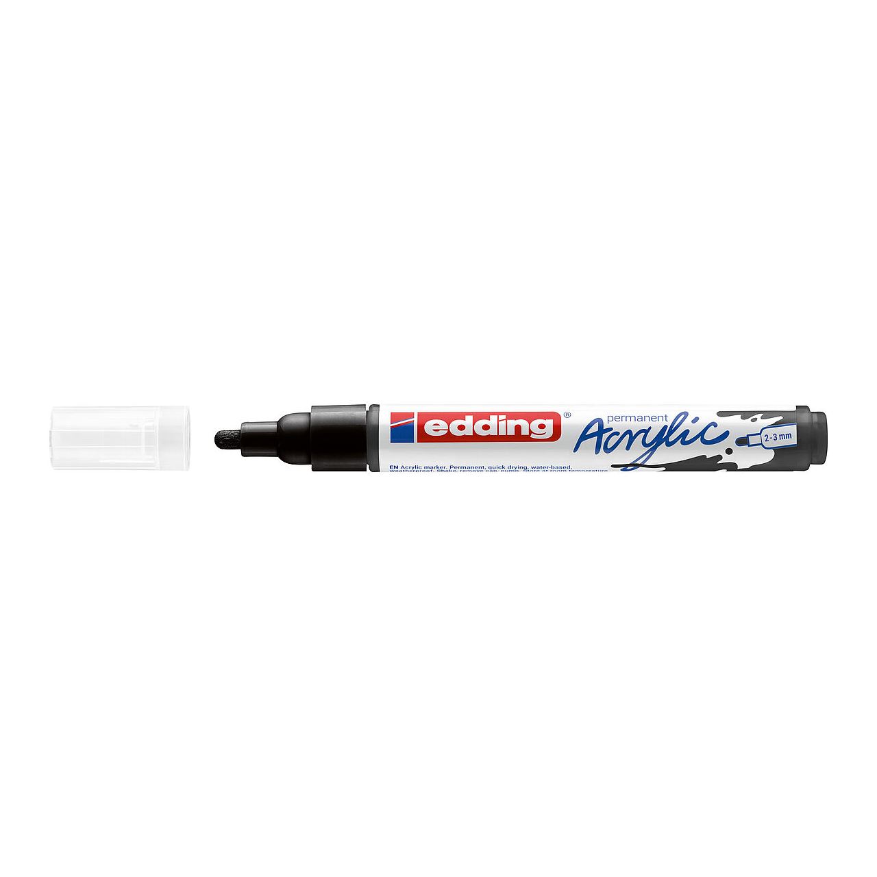 edding 5100 Acrylstift schwarz 2,0 - 3,0 mm, 1 St.