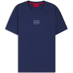 HUGO Laze T-Shirt Dunkelblau Baumwolle Large Herren