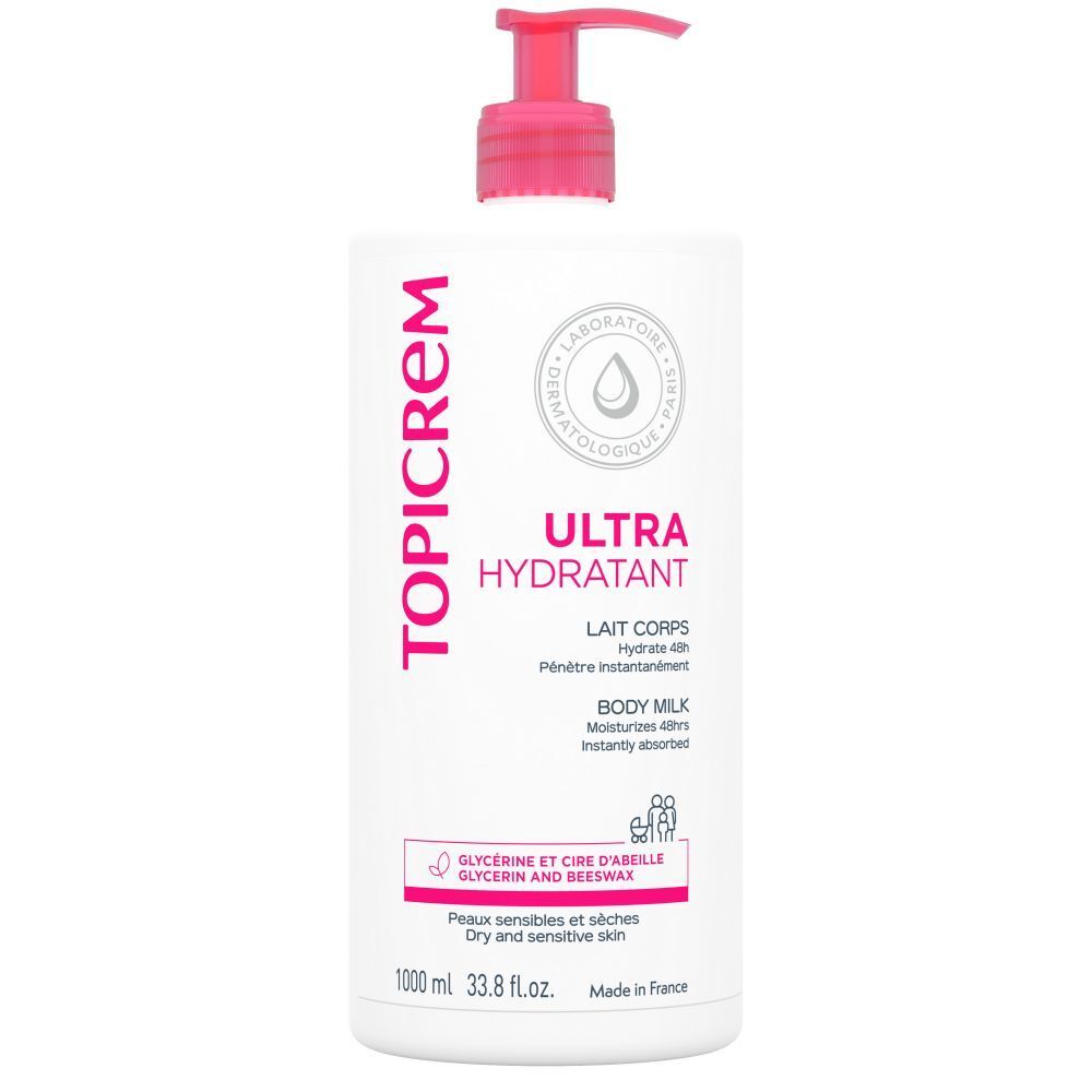 Topicrem Ulta Hydraterende Lichaamsmelk 1 l Milch