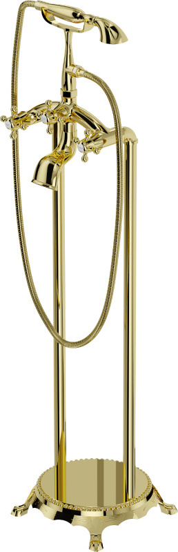 Mexen Retro freistehende Wannenbatterie, Gold - 75933-50