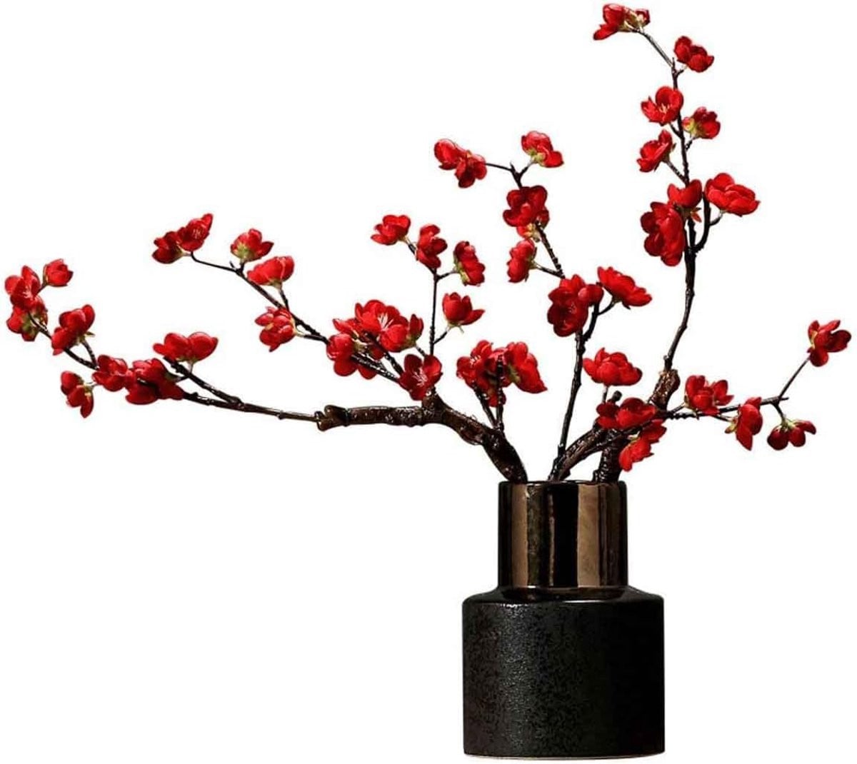 Kunstbloemen Pruimenbloesem - Zijden Boeket - Roze