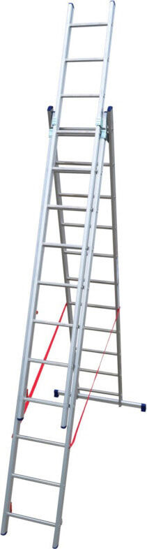 facal Sl310-3 Scala Alluminio A Libretto Telescopica 3 X 11 Gradini Altezza Mt. 7,96 - Sl310-3