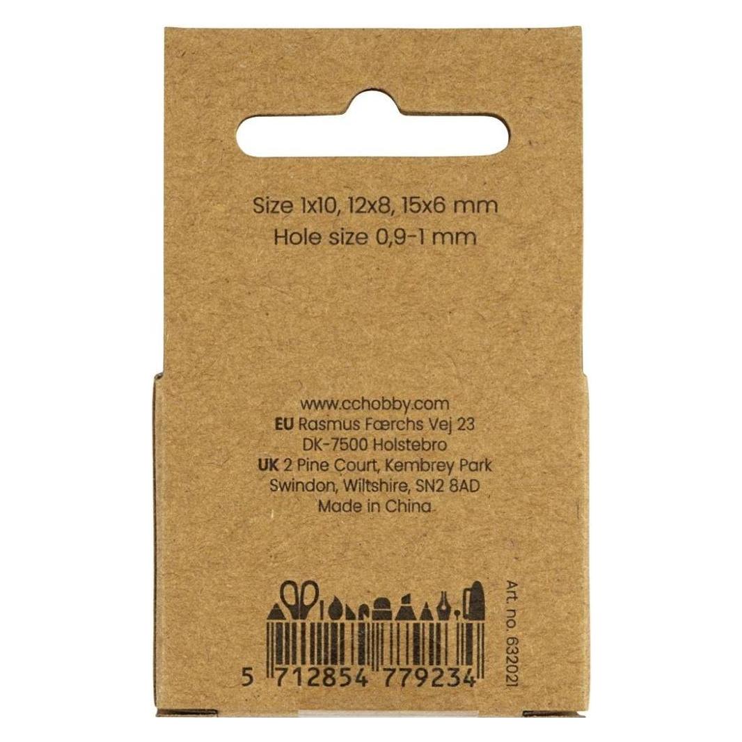 Creativ Company Perlen-Set Achatstein Hellbraun, 6-10 mm, Packungsgrösse (632021)