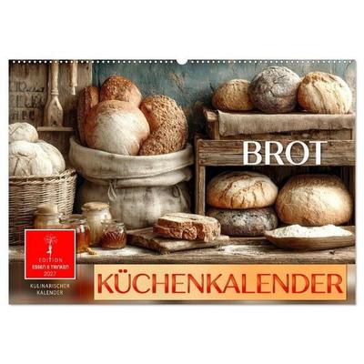 Küchenkalender Brot (Wandkalender 2027 DIN A2 quer), CALVENDO Monatskalender