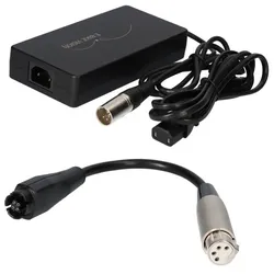 Schnell-Ladegerät & Lade-Adapter passend Nachbauakkus Yamaha PW-X und PW Series SE, TE Rahmen 36 Volt