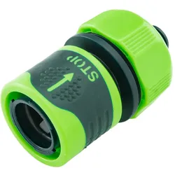 Verto, Schlauchanschluss + Schlauchverbinder, STOP-Kupplung (STOP 3/4"-Anschluss, zwei Materialien, 30 Stk.) (Kupplung, 19 mm)