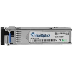 BlueOptics Kompatibler RAD SFP-28A  BO15C3155620D SFP Transceiver, LC-Simplex, 1000BASE-BX-U, Singlemode Fiber, Transceiver, Silber