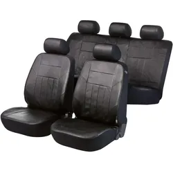 Walser, Autositzbezüge, Autositzbezug Soft Nappa schwarz aus Kunstleder
