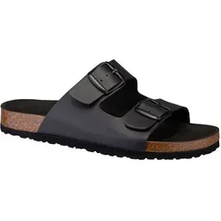 LICO Herren Pantolette Bioline Man Vegan, Größe 43 in Schwarz Schwarz