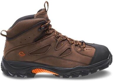 Wolverine Hudson Hiker Steel Toe (Men's) Work in Dark Brown, Size 8.5 W, Leather