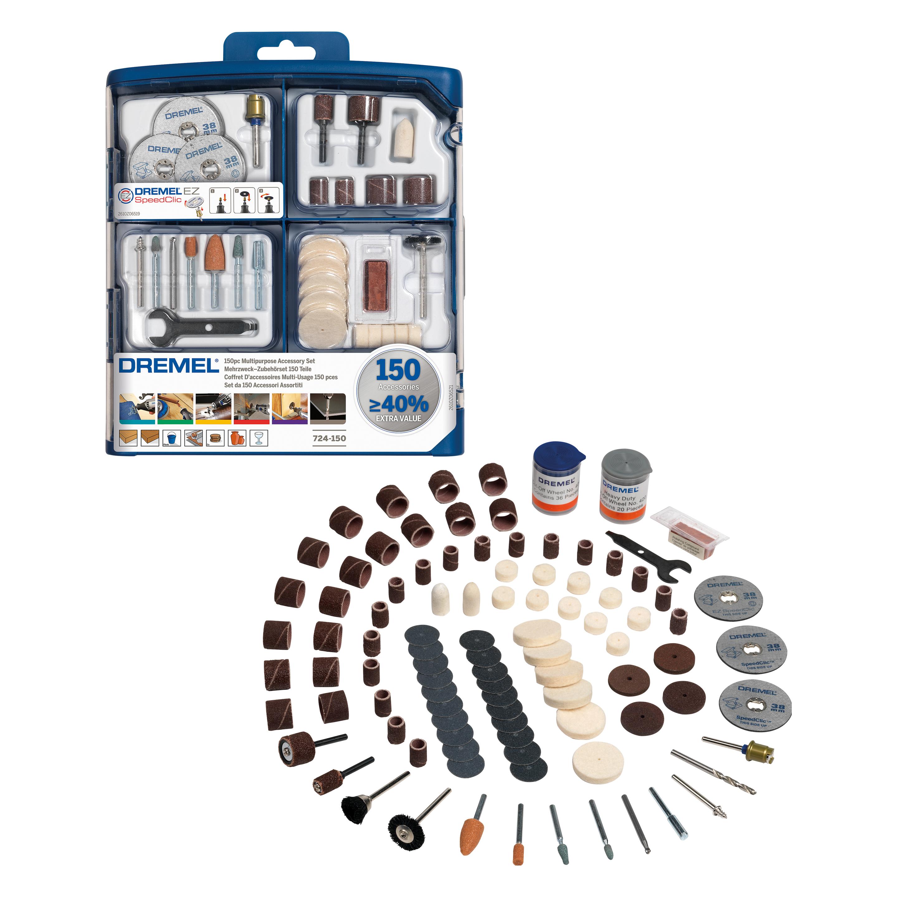 Dremel Mehrzweck-Zubehörset 150 tlg. (2615S724JA)