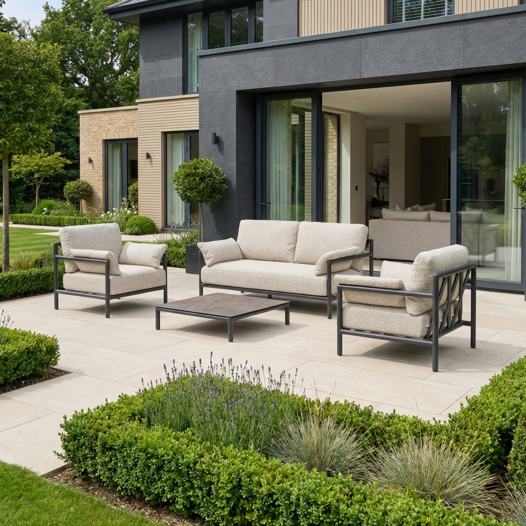 Harbour Lifestyle Sorelli 2 Seat Sofa Set in Truffle