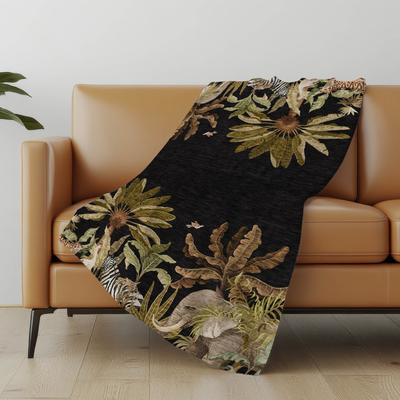 Addison Rugs Premium Machine Washable ASB203 Safari Adventure Sherpa Throw Blanket