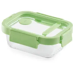 Vorratsglas MITNAHME ESSEN (BHT 16,30x7x12 cm) - grün - BHT 16,30x7x12 cm
