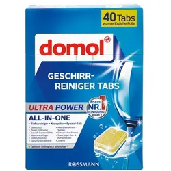 domol Geschirr-Reiniger Tabs »Ultra Power« 40 Stück blau