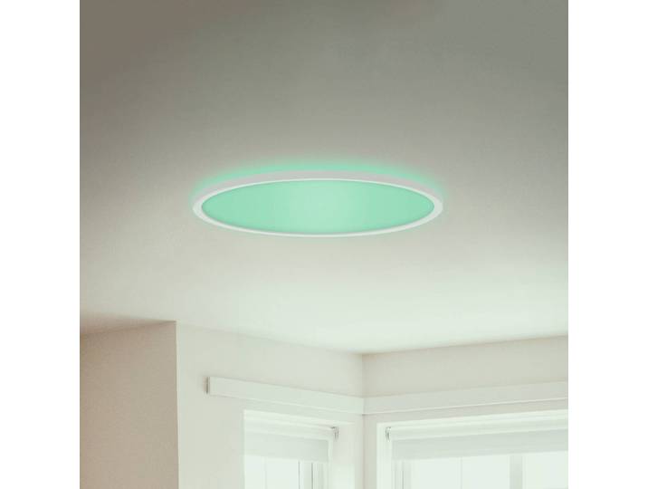 Briloner LED Deckenlampe Slim, dimmbar, weiß / opal, für Wohn- / Esszimmer, Kunststoff, Modern, LED Deckenleuchte