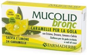 Farmaderbe Mucolid Limão Caramelos 24 Unds