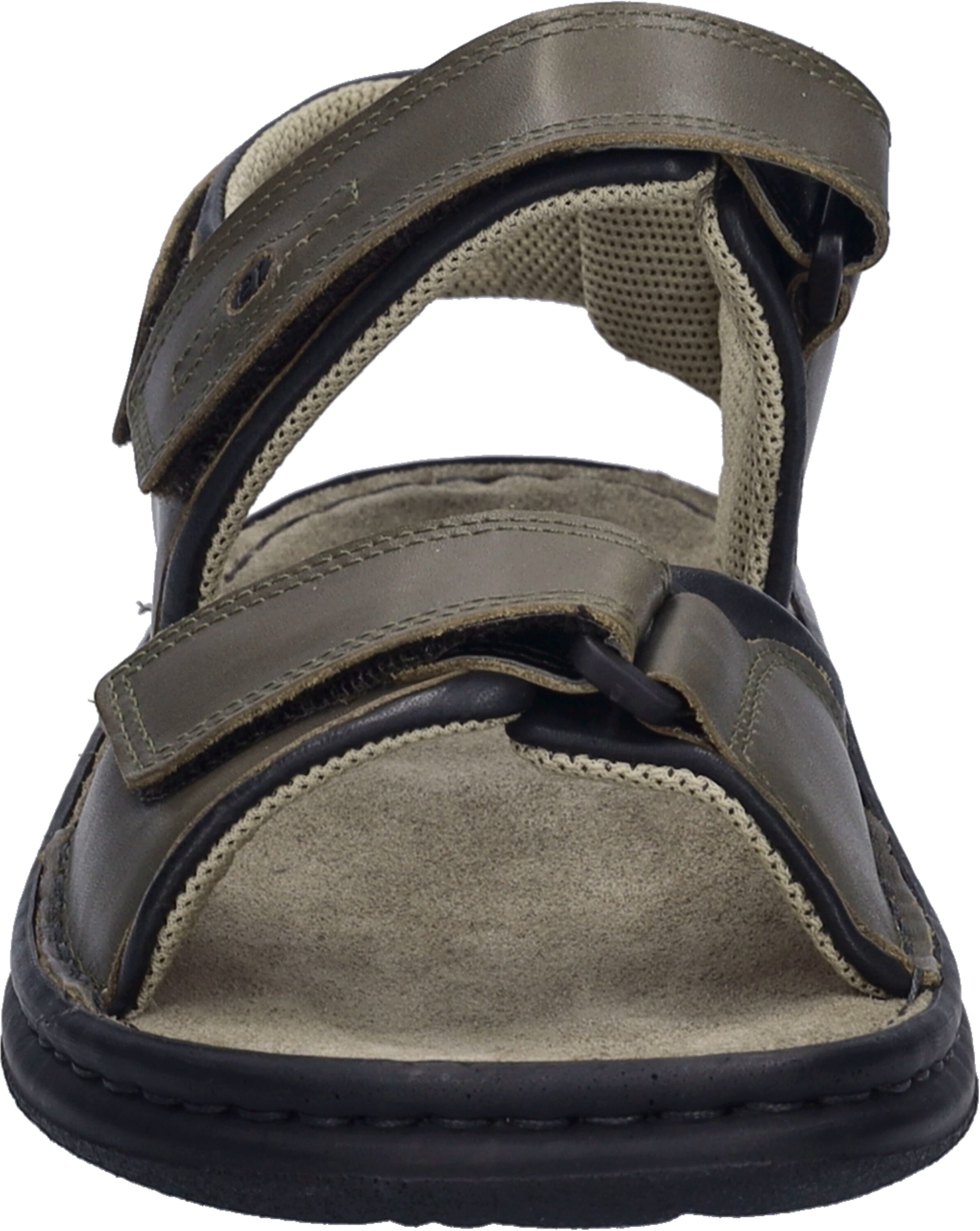Sandale JOSEF SEIBEL "Rafe, moos", Herren, Gr. 46, grün (moos), Obermaterial: 100% Rindsleder Leather cow., Schuhe Sandale