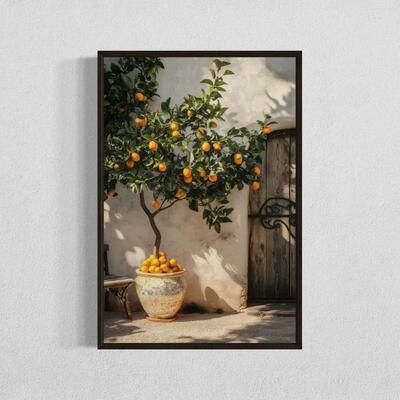 Uplifted Finds Minimalist Olive Tree Pottery Poster   Mediterranean Still Life Canvas   Rustic Country Room Natural Plant Decor tl1554 50 X 75 Cm No Frame