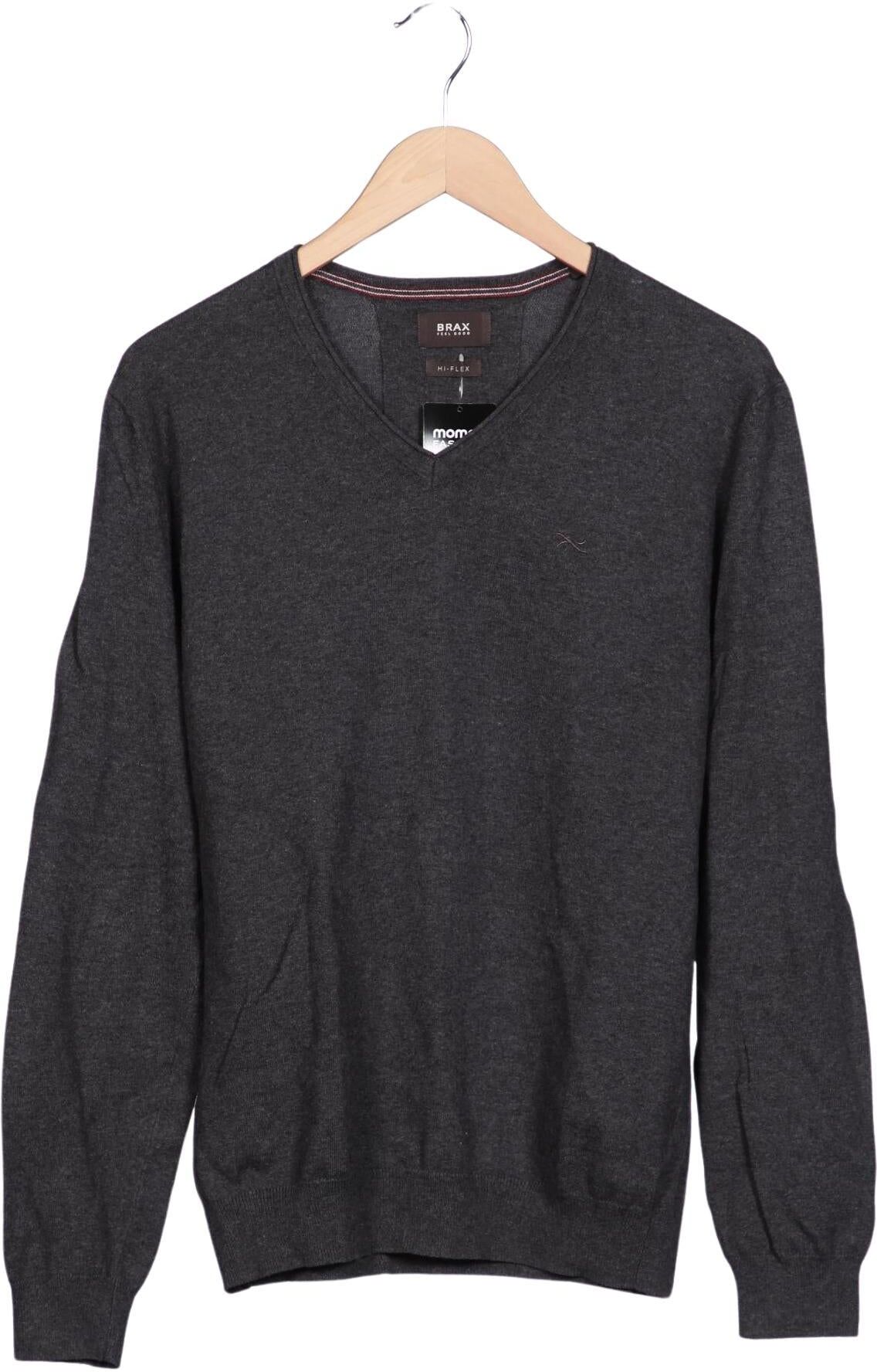 Eurex by Brax Herren Pullover, Grau, Gr. EU 50, Baumwolle / Synthetik - Second Hand