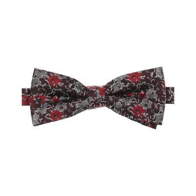Fliege VENTI "VENTI Fliege Print", Herren, rot (mittelrot), 100% Seide, Fliegen